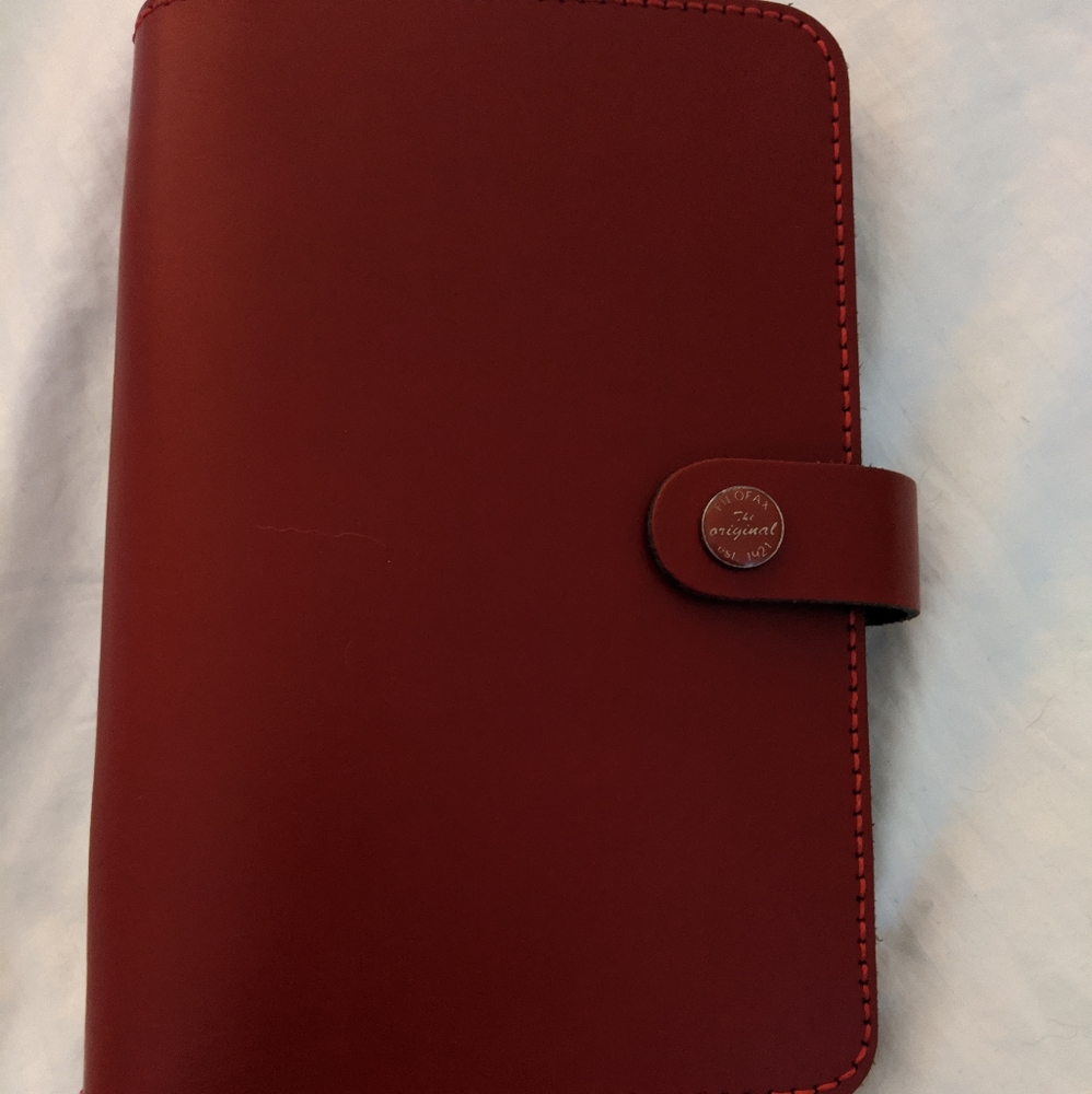 Filofax original personal in pillarbox red
